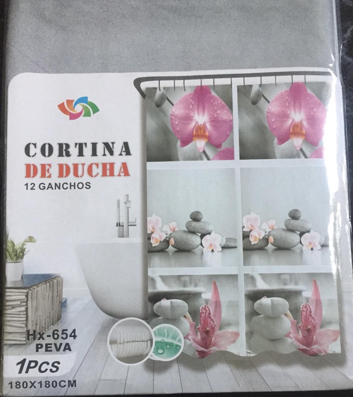 Шторка для ванной Орхидея и камни Нх-654 из полимерного материала PEVA180х180 см (81010) - фото 3