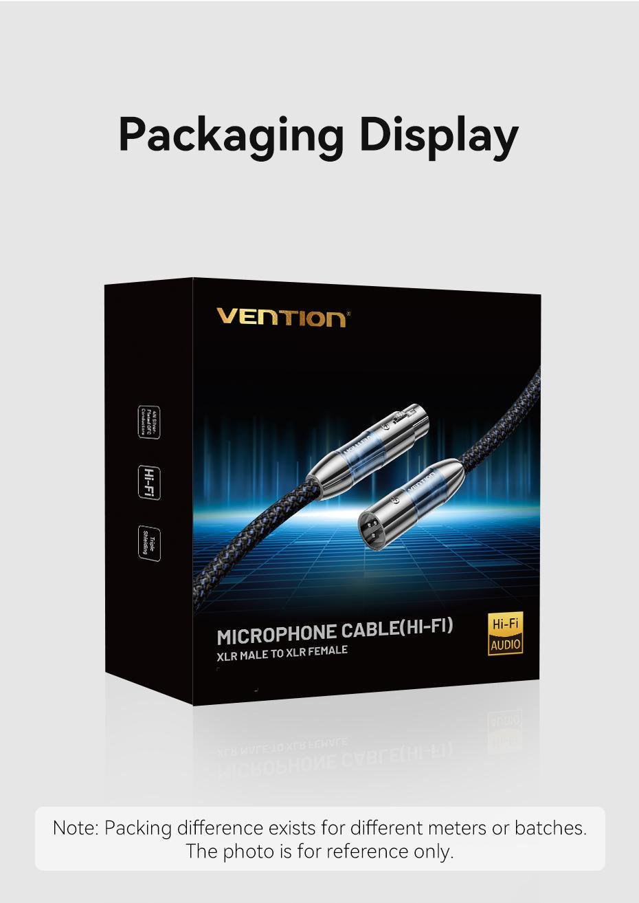 Кабель мікрофонний Vention XLR 5 м Балансний посріблена мідь OFC потрійне екранування 5 м Синій (BLALJ) - фото 3 Кабель мікрофонний Vention XLR 5 м Балансний посріблена мідь OFC потрійне екранування 5 м Синій (BLALJ) - фото 3