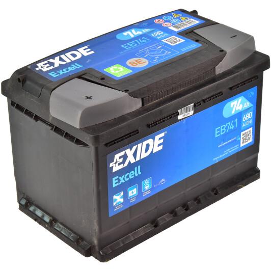 Аккумулятор EXIDE EXCELL L EN680 74 Ah-12 V 278х175х190 мм (EB741)