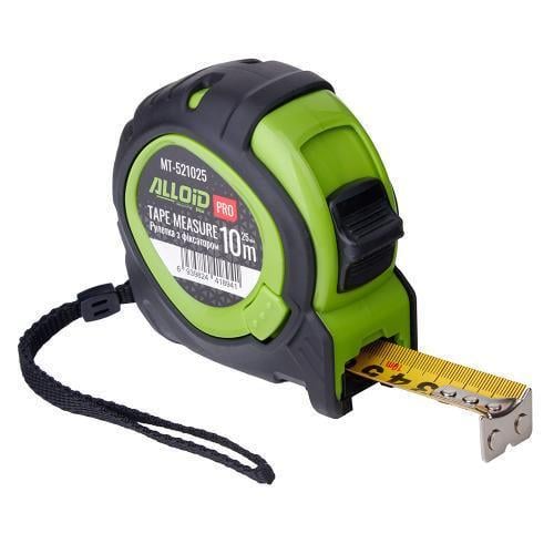 Рулетка Alloid Pro с фиксатором 10 м/25 мм (MT-521025)
