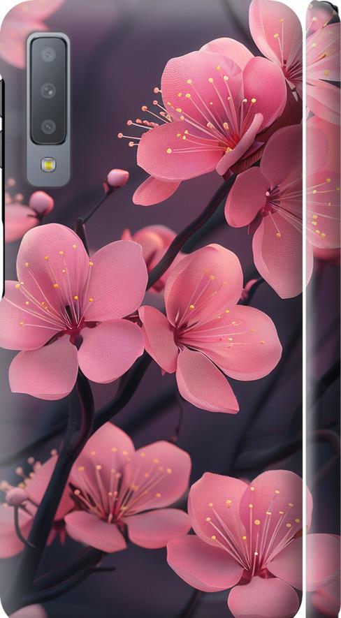 Чехол на Samsung Galaxy A7 (2018) A750F Пурпурная сакура (6075m-1582-42517)