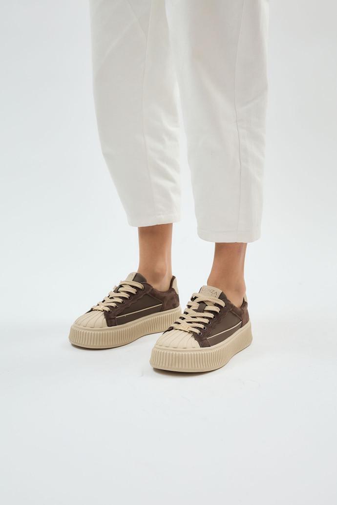 Кеды женские летние LONZA р. 38 Коричневый (198855) - фото 2