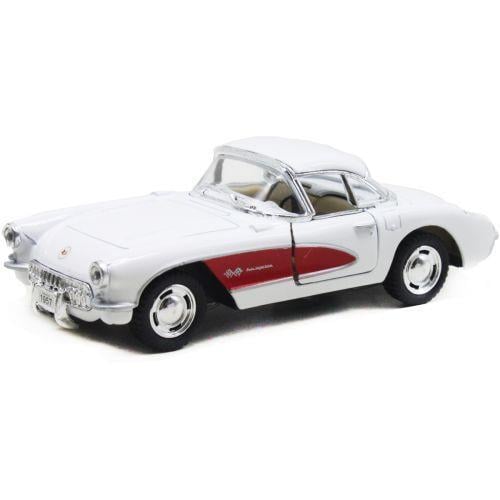 Игрушечная машинка металлическая Chevrolet Classic Corvette 1957 Белый (219753)