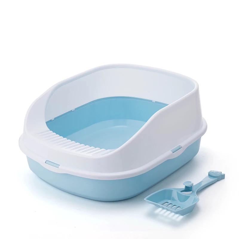 Лоток для котов CAT IN BOX с лопаткой 48х38х20 см Голубой (18553450) - фото 1 Лоток для котов CAT IN BOX с лопаткой 48х38х20 см Голубой (18553450) - фото 1