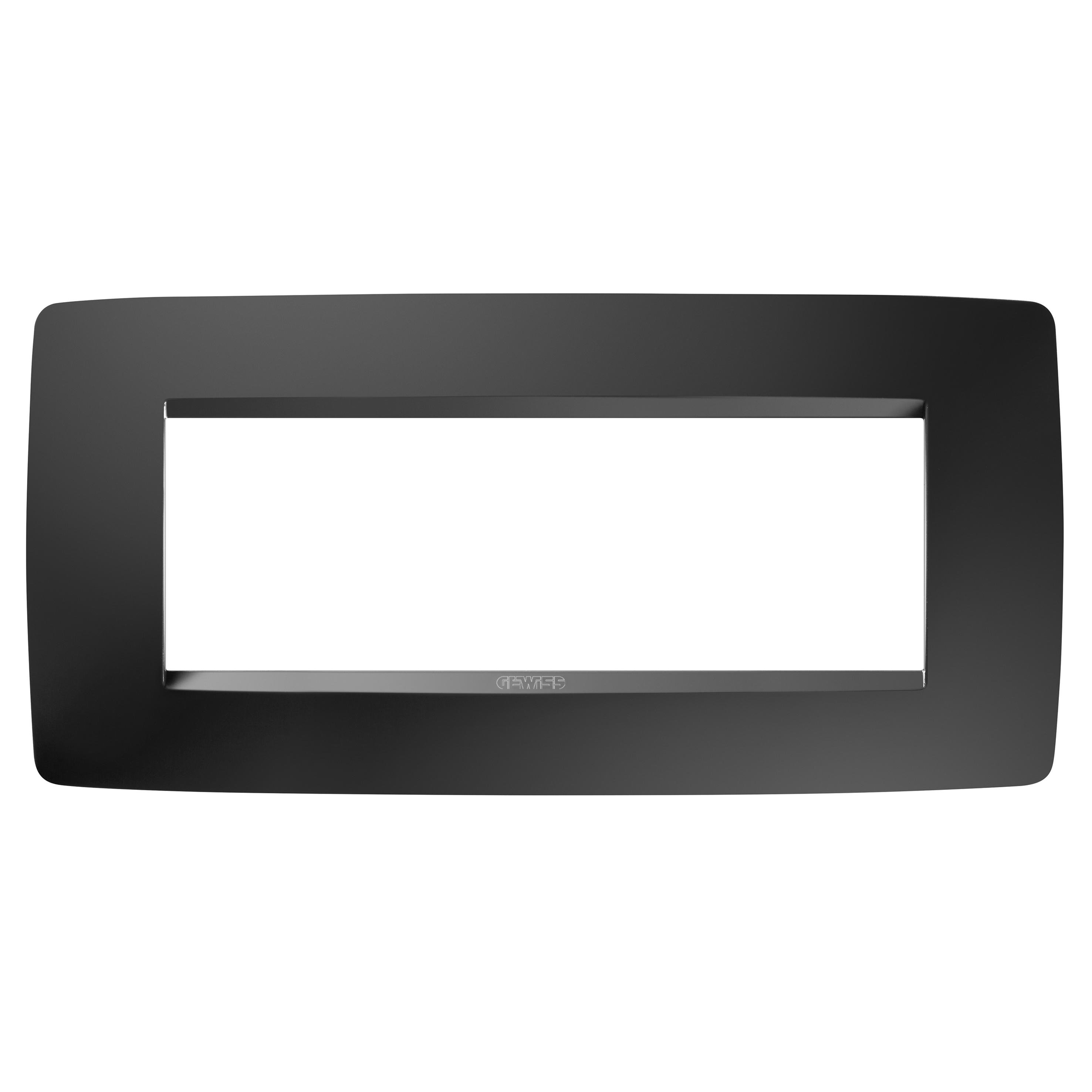 Рамка одномісна Gewiss Chorusmart ONE горизонтальна технополімер Чорний сатиновий (GW16106VN)