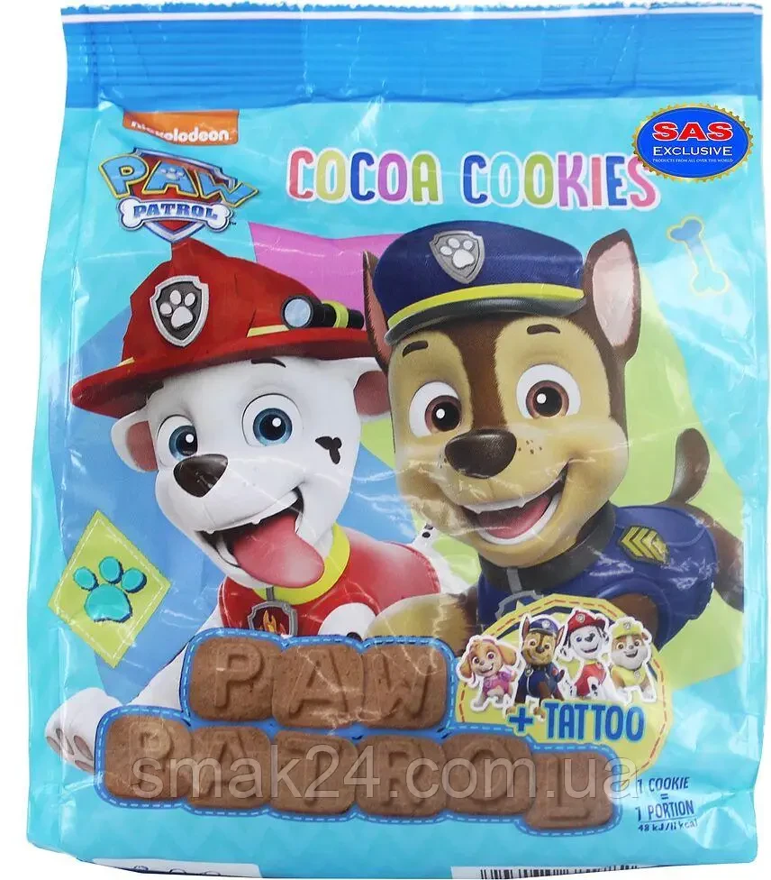 Печенье из какао Nickelodeon Paw Patrol 150 г (2114153924)