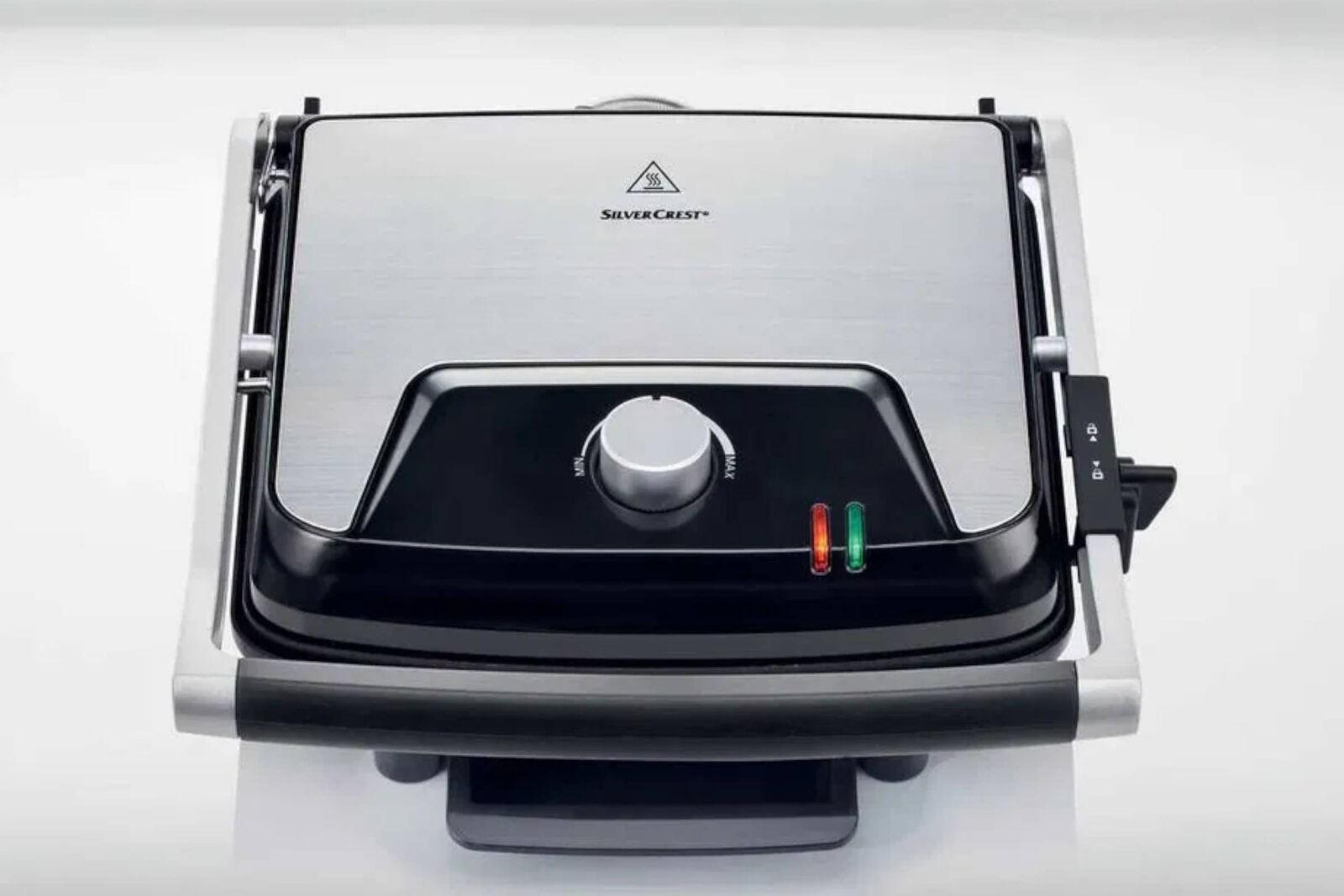 Гриль електричний Silver Crest Panini Grill SPM 2200 A1 алюміній 2200 Вт (70183339)