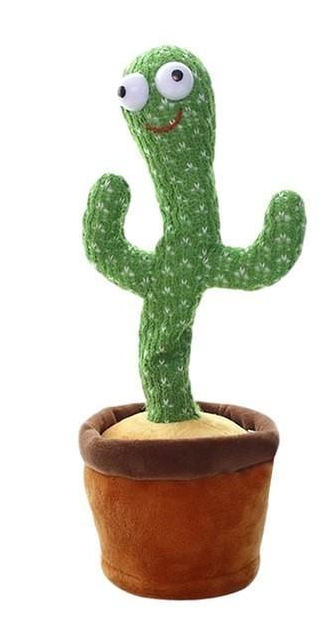 Кактус танцующий и поющий с подсветкой аккумуляторный 120 песен (1775837504)