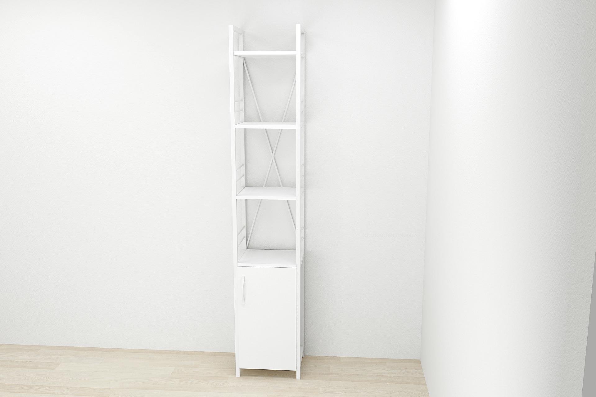 Этажерка Ferrum-decor Коннект 4/34 с тумбой ДСП 179x34x28 см Белый (FRD-104470) Этажерка Ferrum-decor Коннект 4/34 с тумбой ДСП 179x34x28 см Белый (FRD-104470)