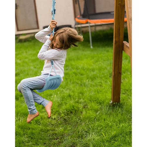 Дитяча гойдалка пластикова Kruzzel 25446 до 50 кг Блакитний (mx9753) - фото 8