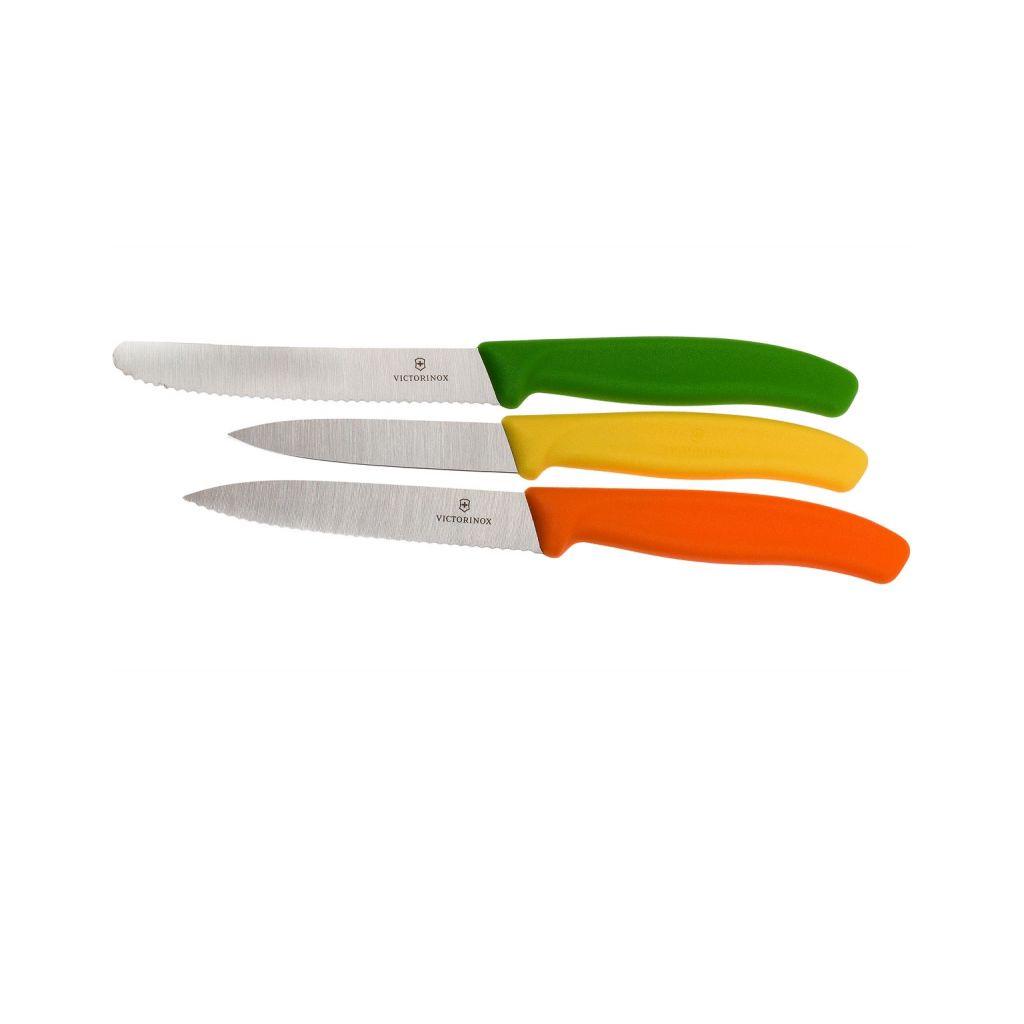 Набір ножів Victorinox SwissClassic Paring Set 3 шт. Різнокольоровий (6.7116.31G) - фото 3