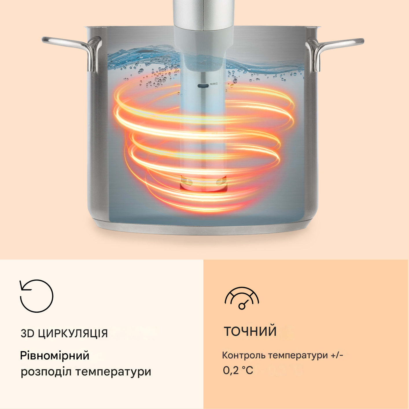 Су-вид Quickstick KLARSTEIN Flex 1300 Вт від 0 до 95°C (10032906) - фото 3