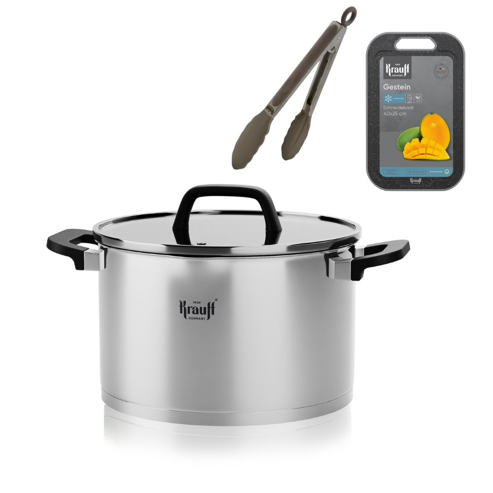 Каструля Krauff Herzog з кухонними аксесуарами 6,3 л (28729)