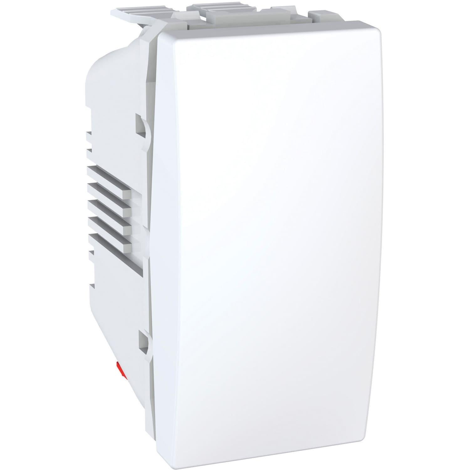 Переключатель проходной Schneider Electric Unica 1 модуль Белый (MGU3.103.18)