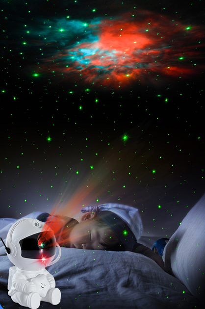 Нічник-проектор зоряного неба лазерний Астронавт з пультом (23338922) - фото 6