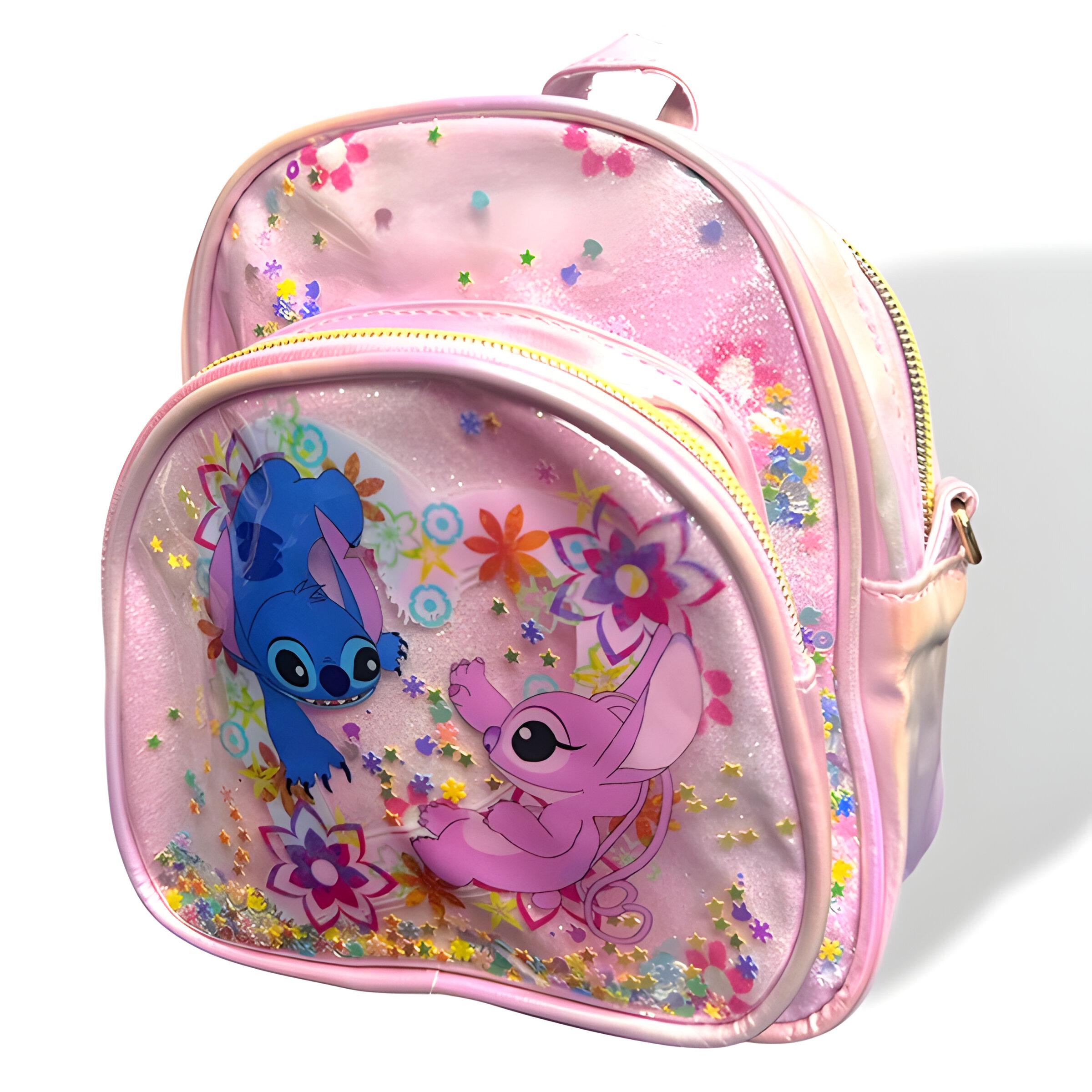 Детский рюкзак Стич и Ангел Розовый (24-487) Детский рюкзак Стич и Ангел Розовый (24-487)