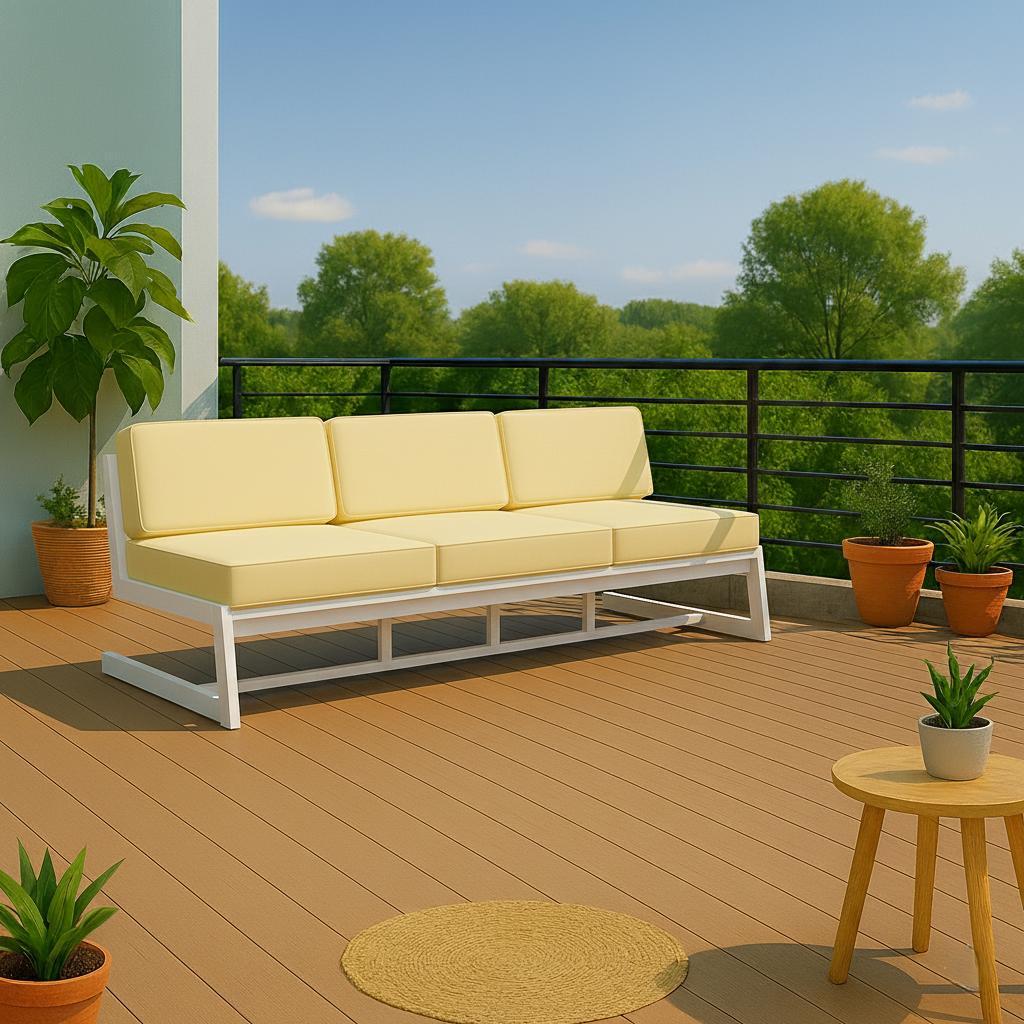 Диван металевий AVVS tech Атлас лофт велюр 246 см Бежевий/Білий (30222880) - фото 4 Диван металевий AVVS tech Атлас лофт велюр 246 см Бежевий/Білий (30222880) - фото 4