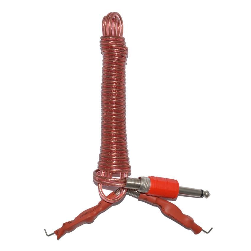 Клипкорд для тату машинки Красно-прозрачный (CC2002)