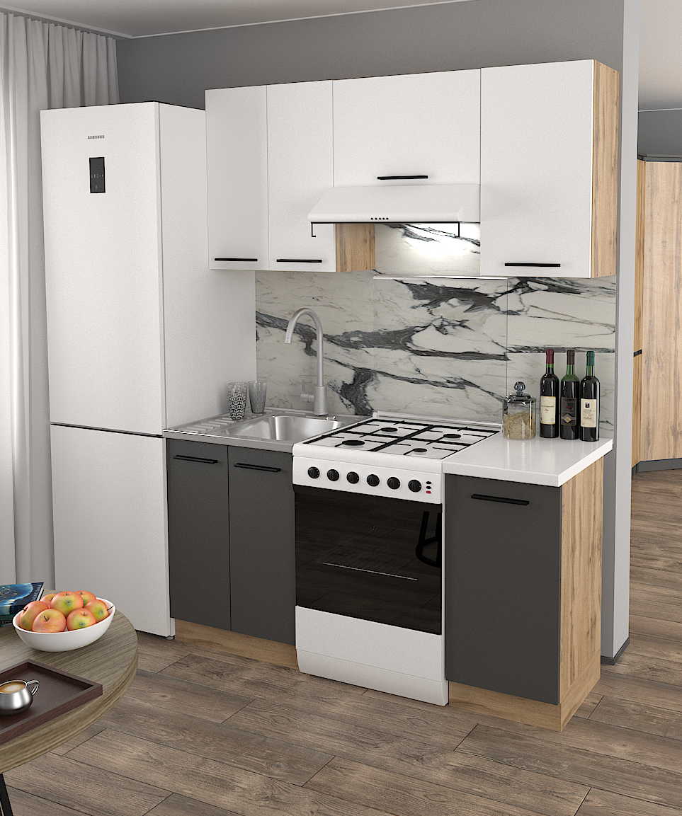 Кухонний набір Ліна 5 тумб у комплекті 1,6 м - фото 6 Кухонний набір Ліна 5 тумб у комплекті 1,6 м - фото 6