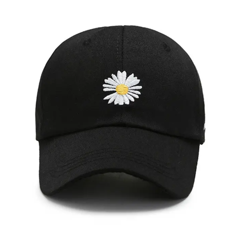 Кепка Ромашка OS Черный (2202747093)