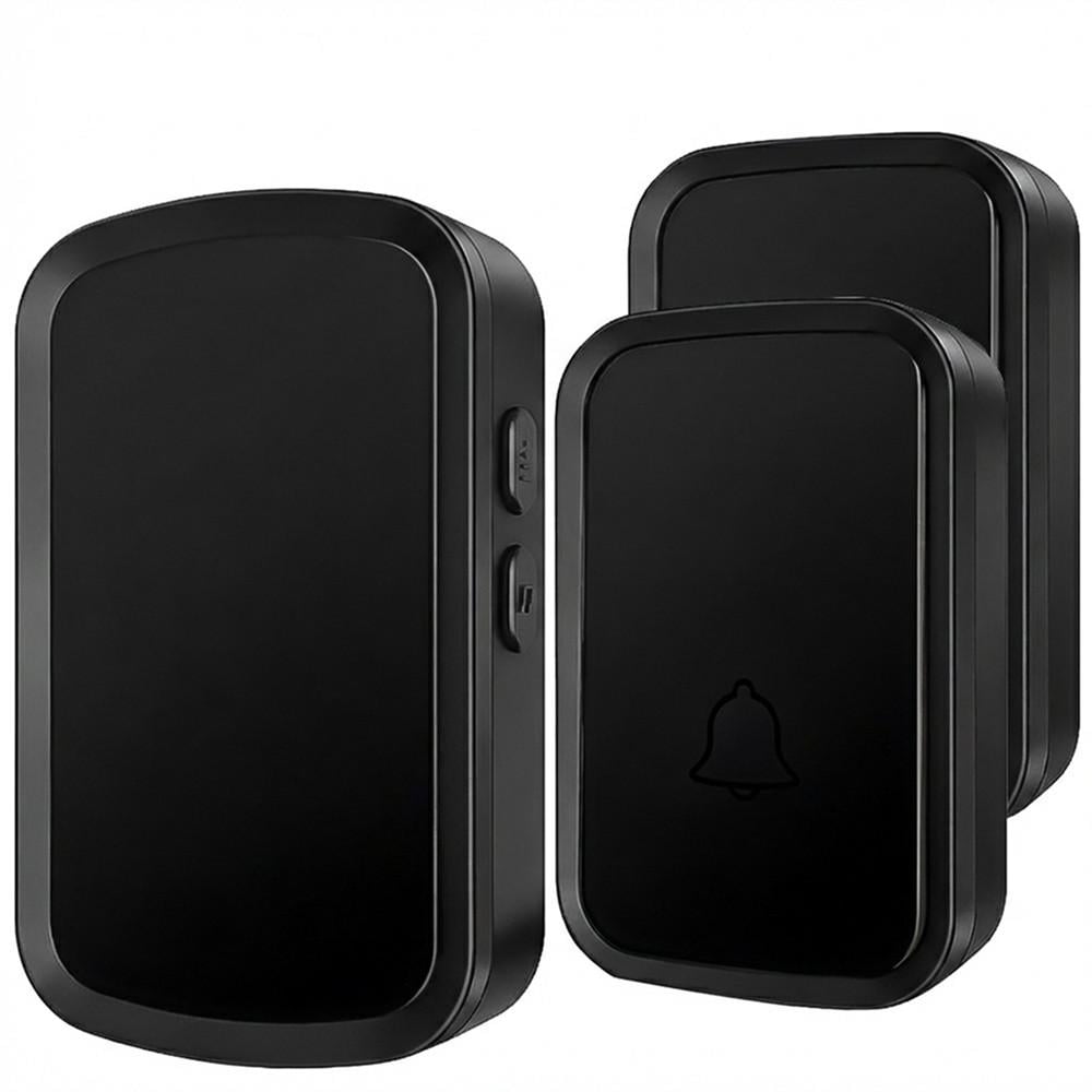 Дзвінок бездротовий дверний Digital Lion WDB-01b-1 з двома кнопками виклику на батарейках до 300 м Чорний