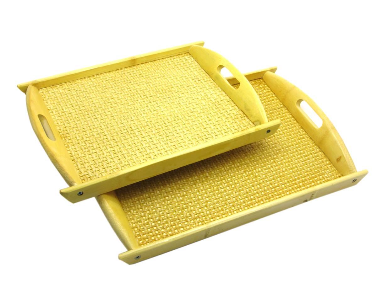 Подносы бамбуковые 2 шт. (27930)