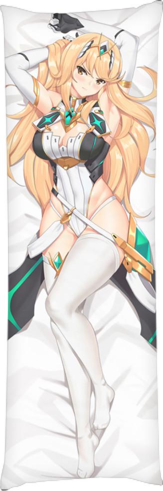 Подушка дакимакура Mythra Xenoblade Chronicles 2 60x180 см (14094467)