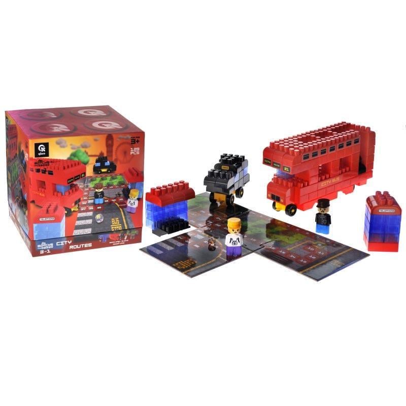 Конструктор qbee QB300-203 Block&Steps Міські Маршрути 129 дет. (31955899)