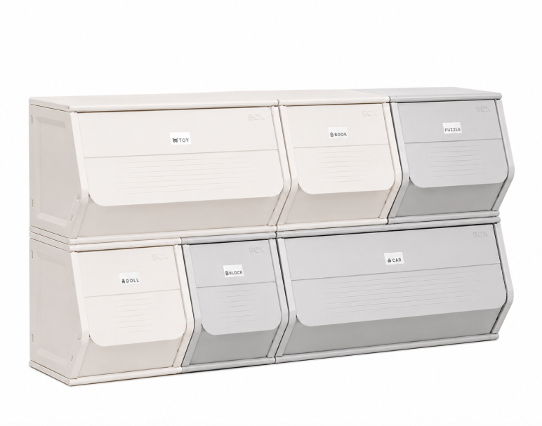 Стеллаж модульный Home Storage Folding с откидной дверцей 120х37х62 см Светло-серый (ART-1203762)