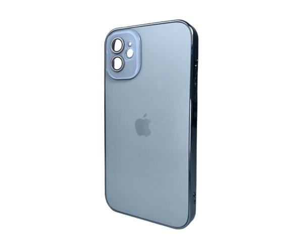 Чехол - накладка AG Glass Sapphire Frame MagSafe для iPhone 11 SierraBlue