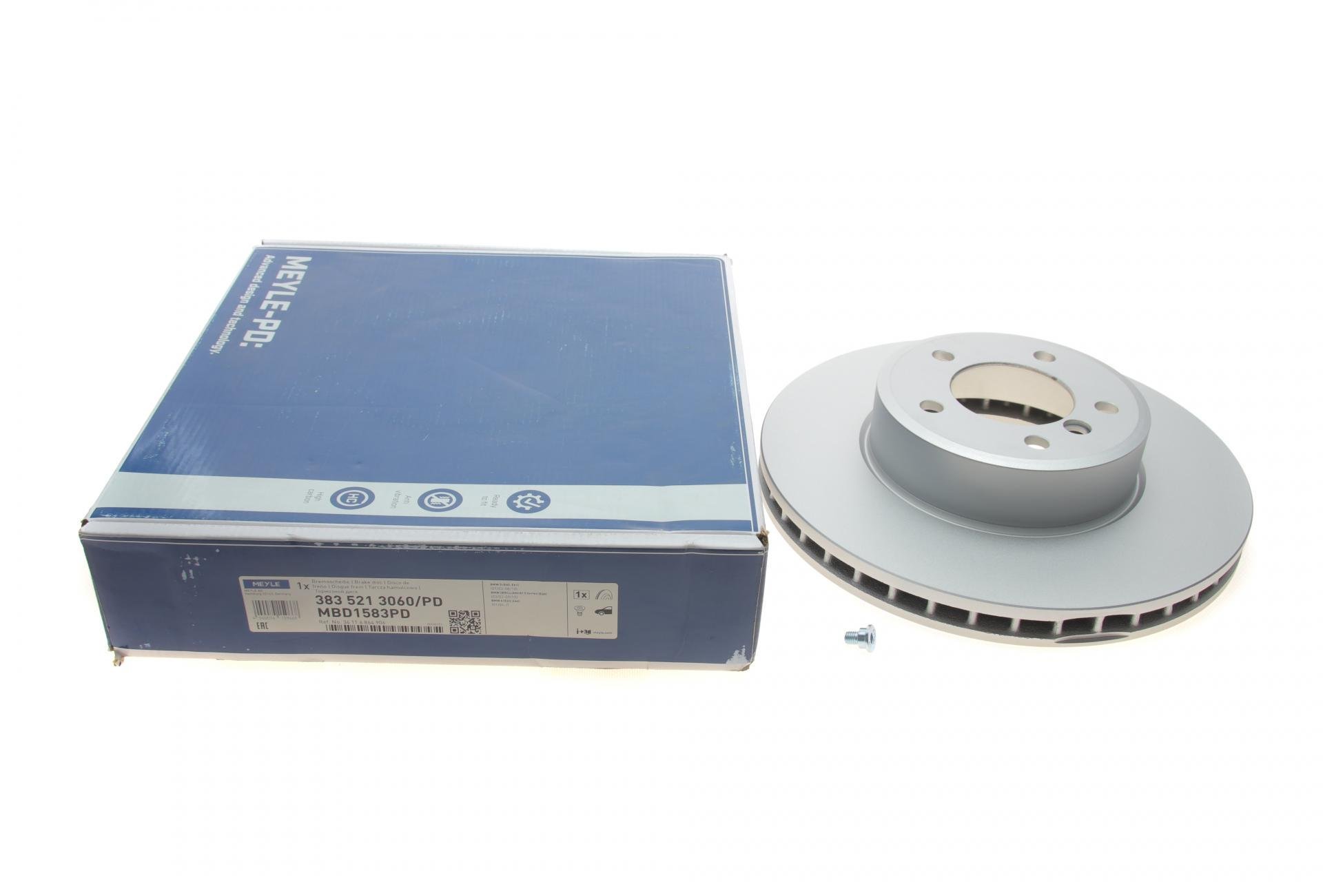 Диск тормозной передний Meyle BMW 5 E60/E61/6 E63 03-324x30 мм (383 521 3060/PD MEYLE)