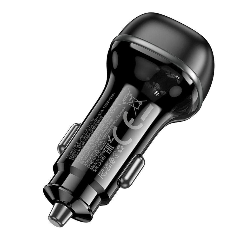 Зарядний пристрій автомобільний Hoco Z58A 1USB/1USB-C QC/PD48W (28211759) - фото 7