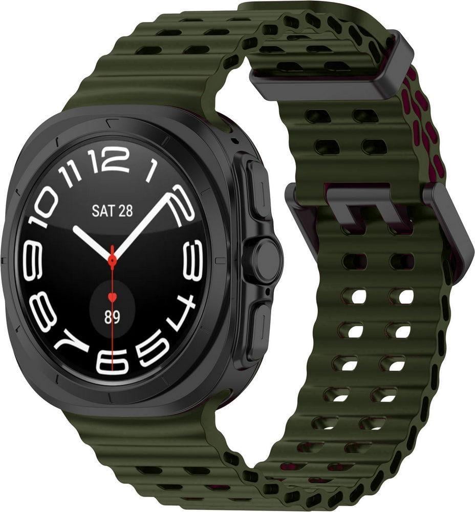 Ремешок силиконовый Coremy для Samsung Galaxy Watch Ultra 2025 Dark Olive (37785-72)