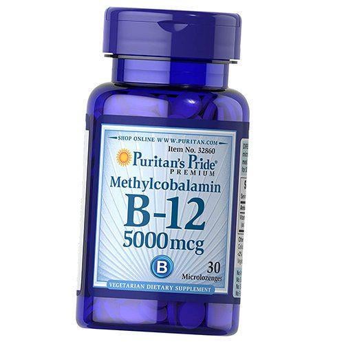 Вітамін В12 Methylcobalamin Vitamin B-12 5000 30 леденцов (36367212)