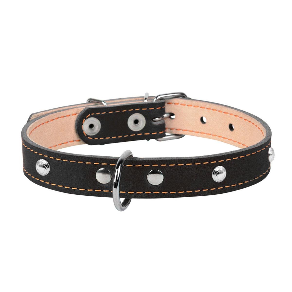 Ошейник Collar двойной 20 мм 32-40 см Черный