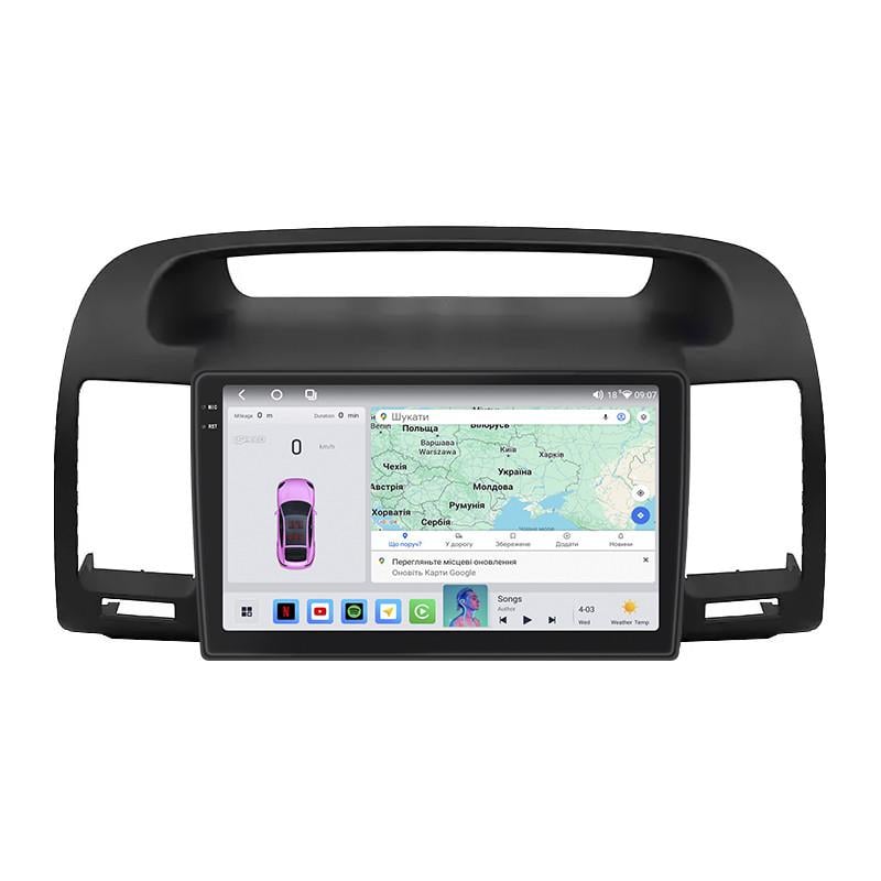 Автомагнитола штатная Lesko 4G/QLED/CarPlay/360°/GPS/Wi-Fi для Toyota Camry V XV30 2001-2004 4/64Gb 9" (2321661510)