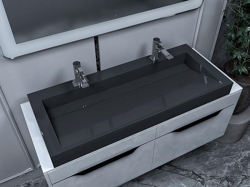 Умивальник накладний Status Boho 120 Black (636)