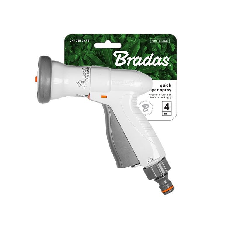 Пистолет для полива SUPER SPRAY WHITE LINE блистер 4-функциональный (WL-EN8TK)