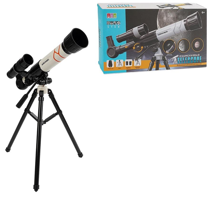 Телескоп 1001-1 набір лінз штатив та інструкція в коробці