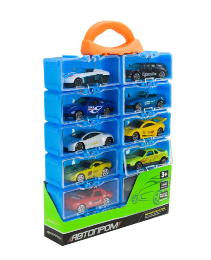 Игровой набор машинок ToyCloud в кейсе 10 шт. (2709584760)