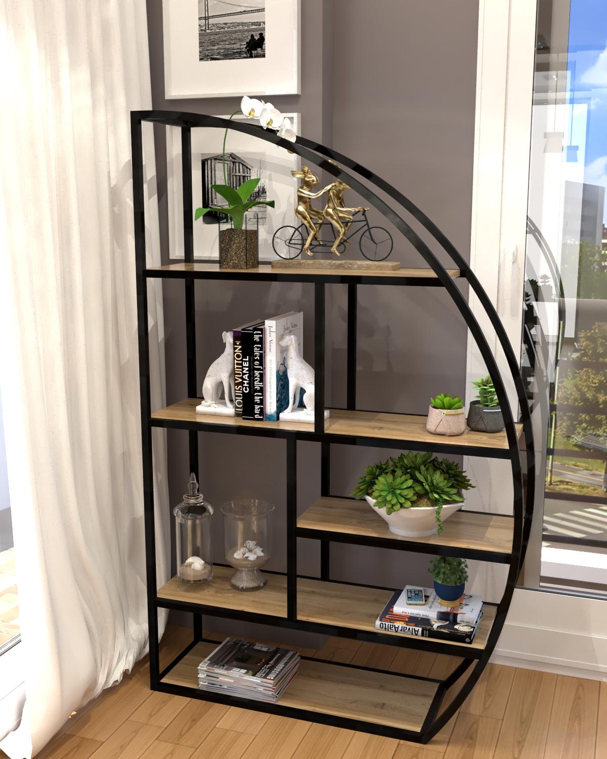 Стеллаж EcoLoft Аркада DSP-1397-1 в стиле лофт Дуб Аппалачи (32312419) Стеллаж EcoLoft Аркада DSP-1397-1 в стиле лофт Дуб Аппалачи (32312419)