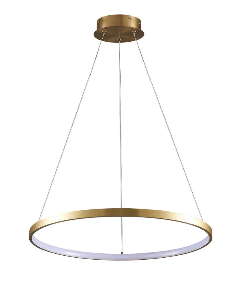Светильник подвесной Polux 329165 Lea 1 LED 1x20W 4000K 2600Lm IP20 Золотой (36318073)
