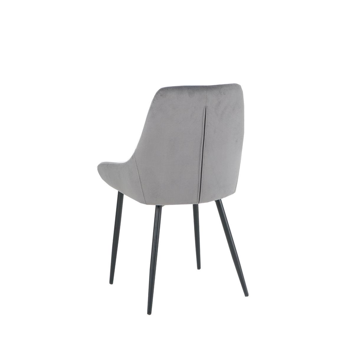 Стул кухонный Intarsio Alfie Черный/Серый (13768599) - фото 5 Стул кухонный Intarsio Alfie Черный/Серый (13768599) - фото 5