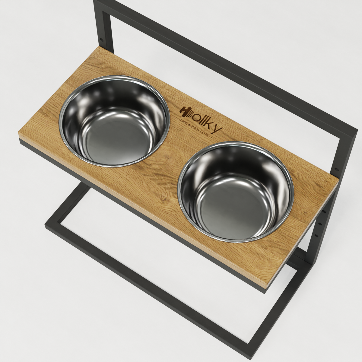 Миски на регулируемой подставке для больших собак Hollky Flex L 2х1,8 л (FL-502850-GRNT) - фото 10 Миски на регулируемой подставке для больших собак Hollky Flex L 2х1,8 л (FL-502850-GRNT) - фото 10