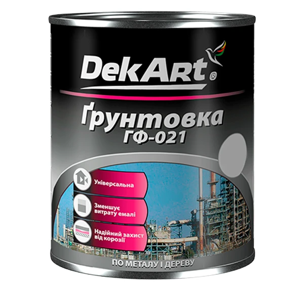 Грунтовка DekArt ГФ-021 25 кг Серый (2792906738)
