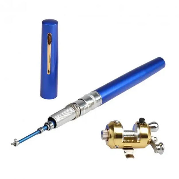 Удочка мини складная Fishing Rod In Pen Case 96 см Blue (5881)