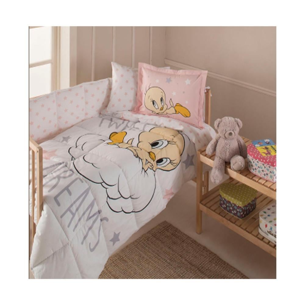 Комплект постельного белья Ozdilek TWEETY STAR ранфорс 9982571 Пудровый (DR010230)