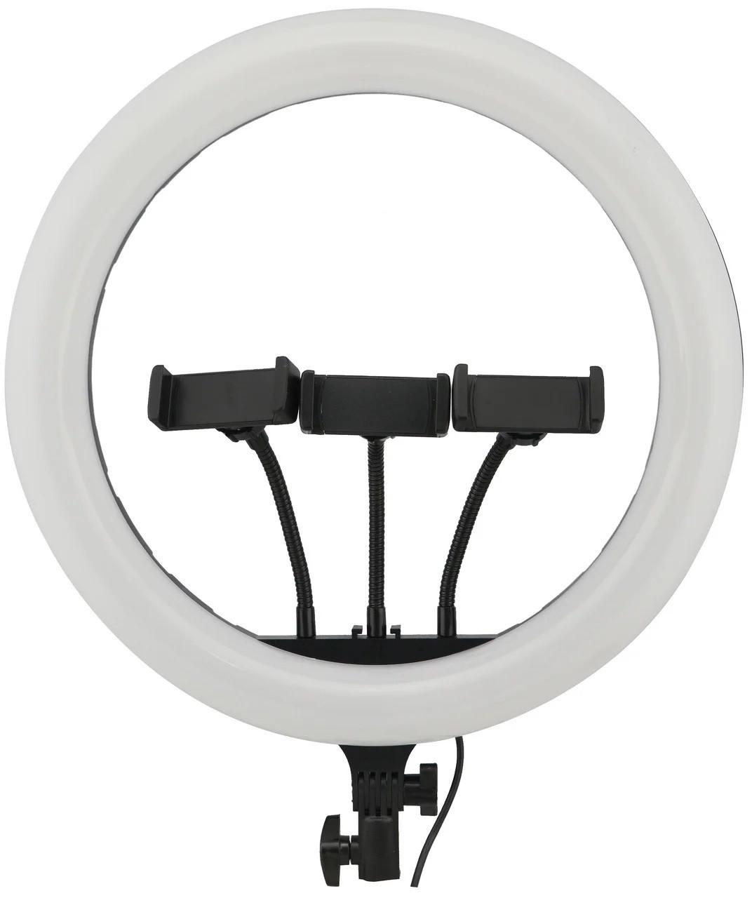 Кольцевая лампа Rias MJ36 LED RGB на 3 держателя USB управление на проводе 36 см Разноцветный - фото 2 Кольцевая лампа Rias MJ36 LED RGB на 3 держателя USB управление на проводе 36 см Разноцветный - фото 2