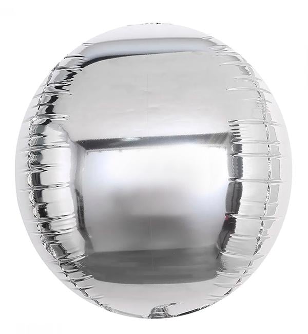 Воздушный шар Сфера 125 см Серебряный (31064601)