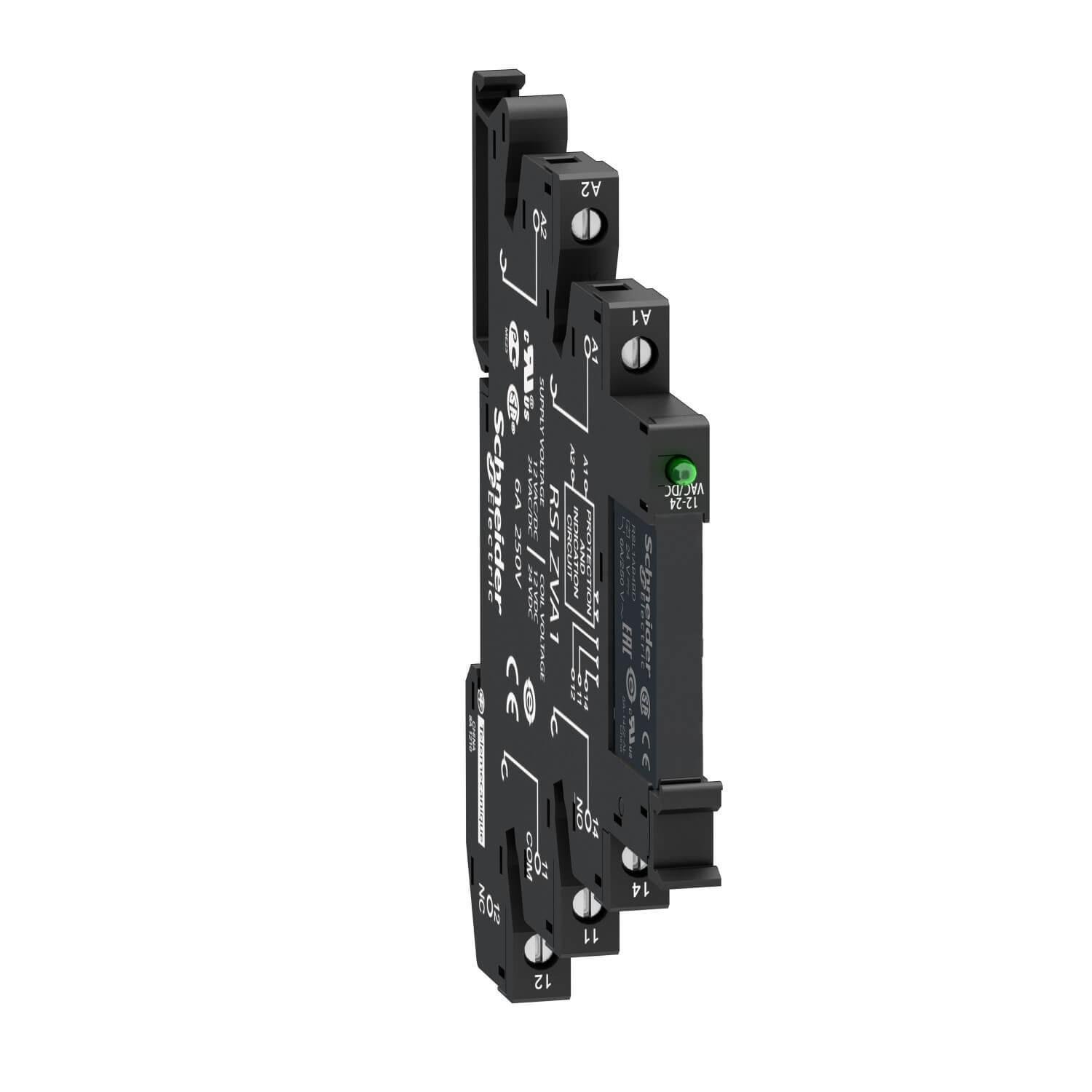 Реле интерфейсное Schneider Electric Zelio Relay 1CO 24 В AC/DC 6А винтовой цоколь (RSL1PVBU) Реле интерфейсное Schneider Electric Zelio Relay 1CO 24 В AC/DC 6А винтовой цоколь (RSL1PVBU)